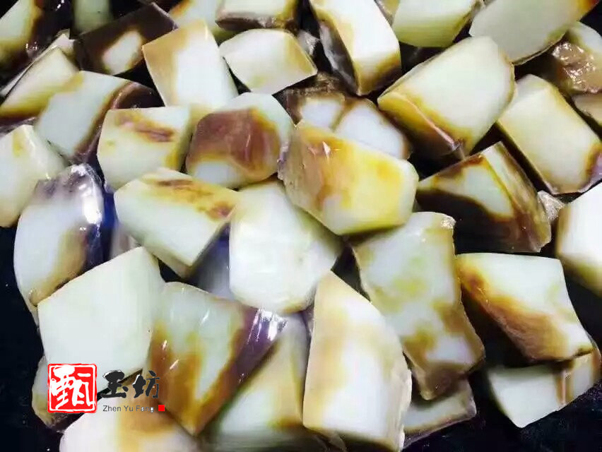 和田玉山料-且末糖白玉山料原石